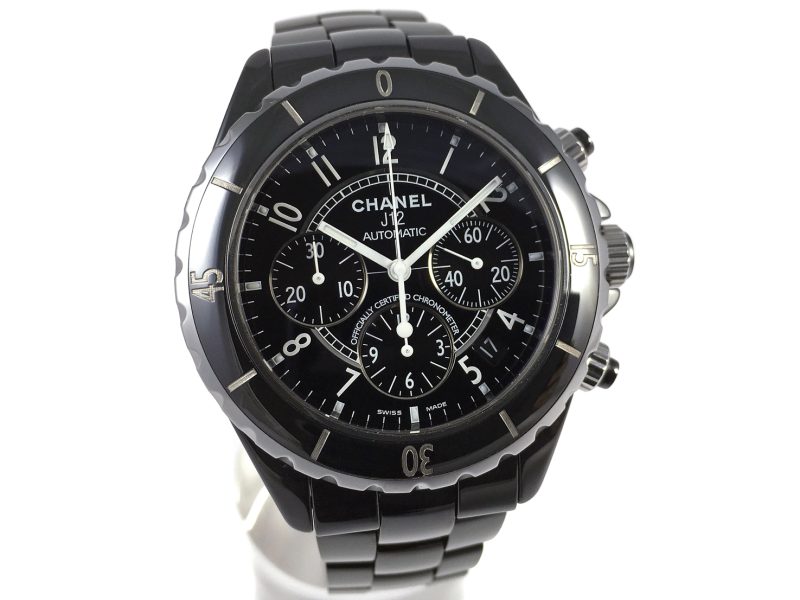 RELOJ Chanel J12 Black Ceramic Chronograph H0940 - Imagen 5