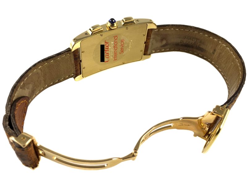 RELOJ Cartier Tank Americaine Chronoflex - ref. 1730 - Imagen 6