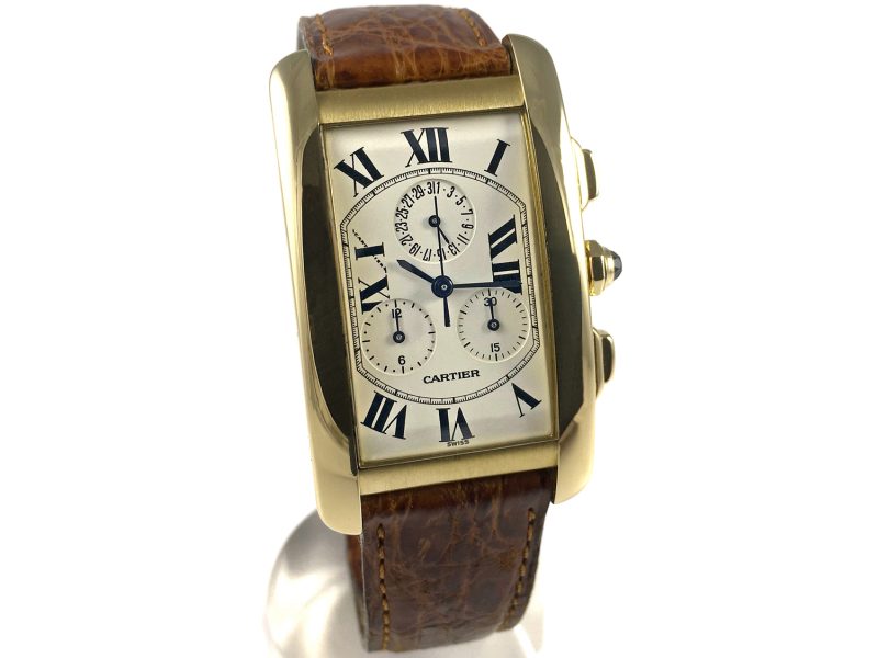 RELOJ Cartier Tank Americaine Chronoflex - ref. 1730 - Imagen 7