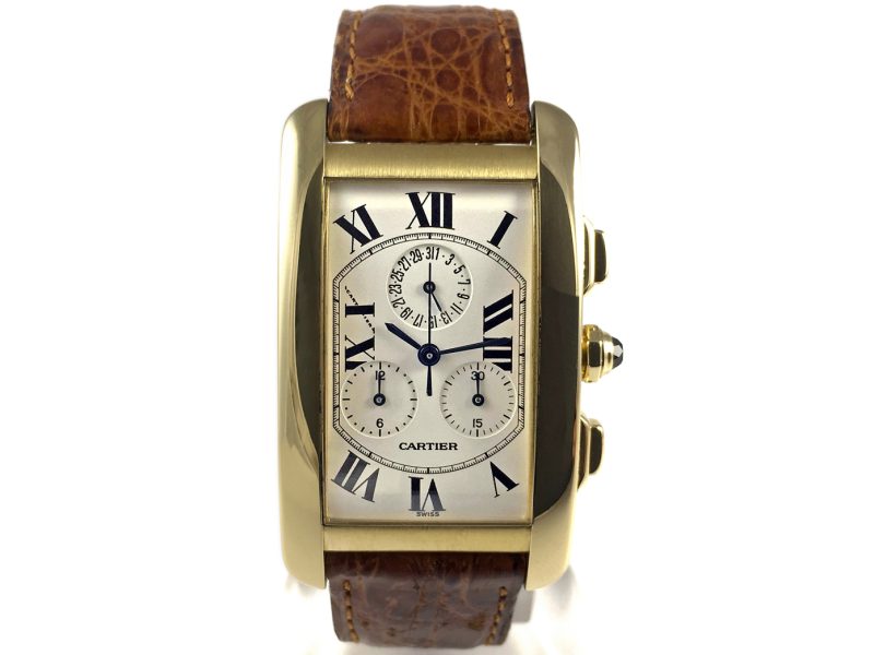 RELOJ Cartier Tank Americaine Chronoflex - ref. 1730 - Imagen 8