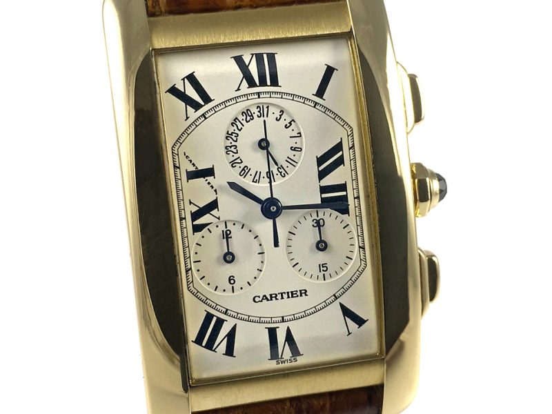 RELOJ Cartier Tank Americaine Chronoflex - ref. 1730 - Imagen 10