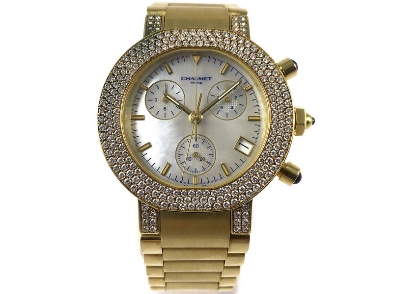 RELOJ Chaumet Chronograph Rose Gold & Diamonds - ref. 21 E - Imagen 8