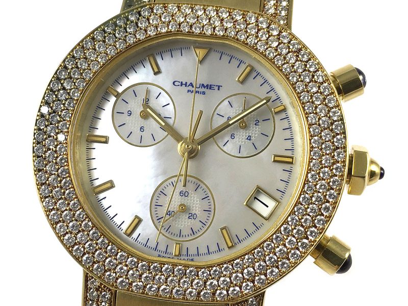 RELOJ Chaumet Chronograph Rose Gold & Diamonds - ref. 21 E