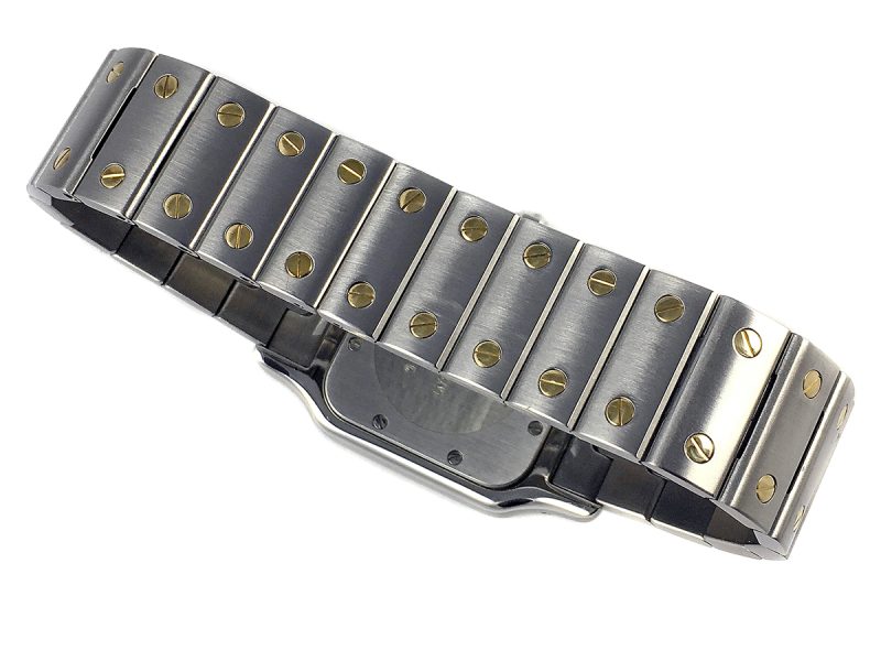 RELOJ Cartier Santos Galbée Quartz Yellow Gold & Steel - ref. 1566 - Imagen 4