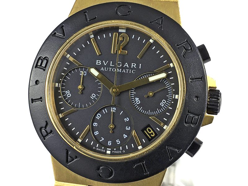 RELOJ Bulgari Diagono Chrono Yellow Gold 18K - ref.  AC 38 G