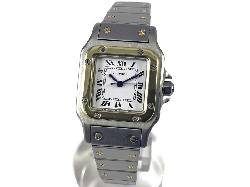 RELOJ Cartier Santos Galbée Acero y Oro - ref. 2423 - Imagen 9
