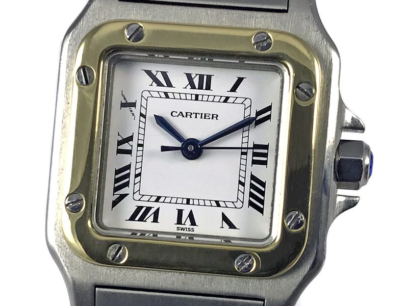 RELOJ Cartier Santos Galbée Acero y Oro - ref. 2423
