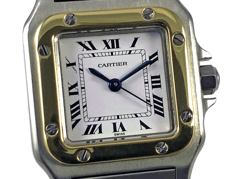 RELOJ Cartier Santos Galbée Acero y Oro - ref. 2423 - Imagen 11