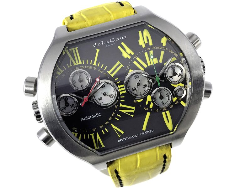 RELOJ DeLaCour Genève Bichrono Double Time Zone Limited Edition SII - Imagen 8