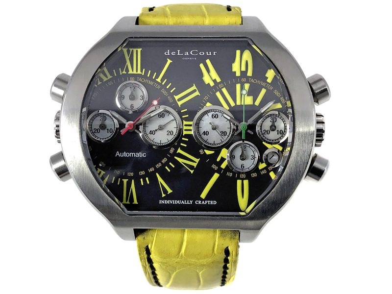 RELOJ DeLaCour Genève Bichrono Double Time Zone Limited Edition SII - Imagen 9