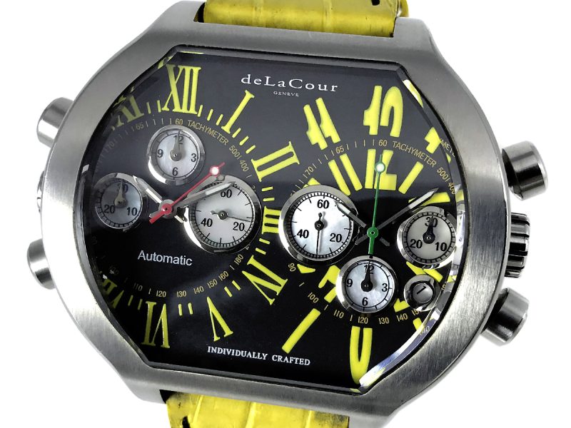 RELOJ DeLaCour Genève Bichrono Double Time Zone Limited Edition SII