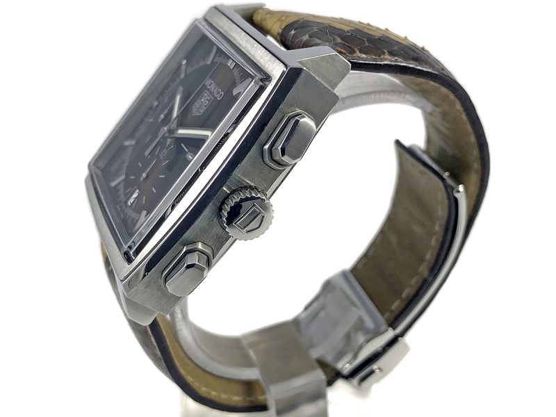RELOJ Tag Heuer Monaco Brown Dial Python Edition - ref. CW2114 - Imagen 2