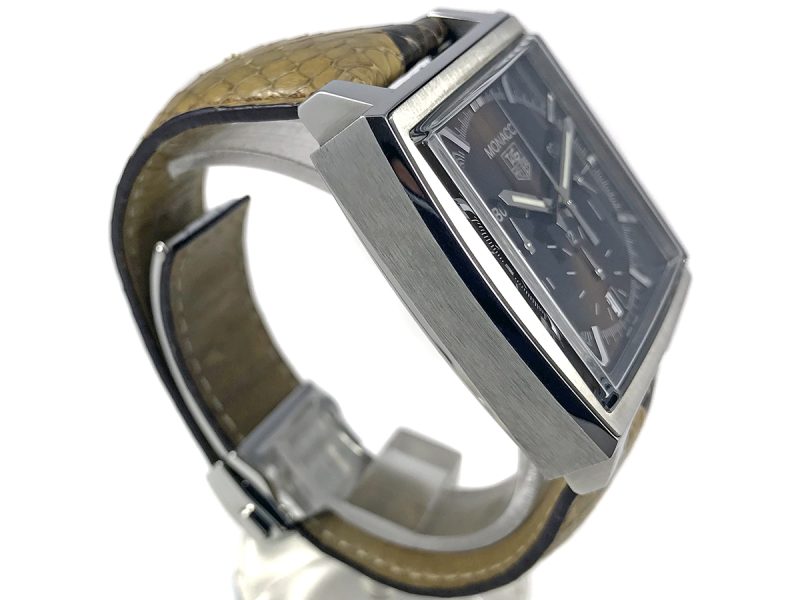 RELOJ Tag Heuer Monaco Brown Dial Python Edition - ref. CW2114 - Imagen 3