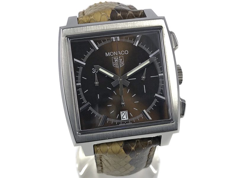RELOJ Tag Heuer Monaco Brown Dial Python Edition - ref. CW2114 - Imagen 7