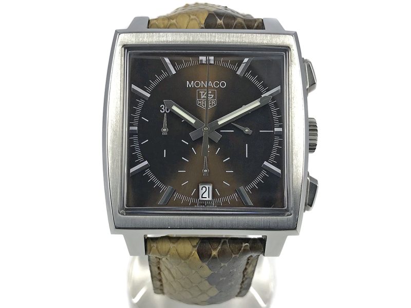 RELOJ Tag Heuer Monaco Brown Dial Python Edition - ref. CW2114 - Imagen 8