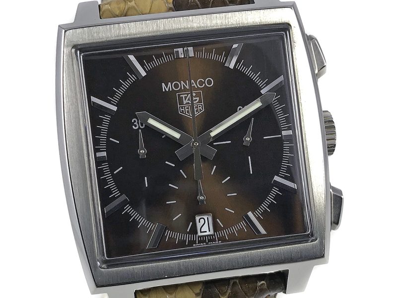 RELOJ Tag Heuer Monaco Brown Dial Python Edition - ref. CW2114 - Imagen 10