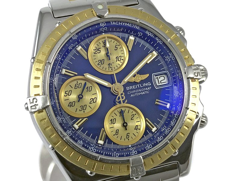 RELOJ Breitling Chronomat Gold & Steel Blue Dial - ref. D130501 - Imagen 10