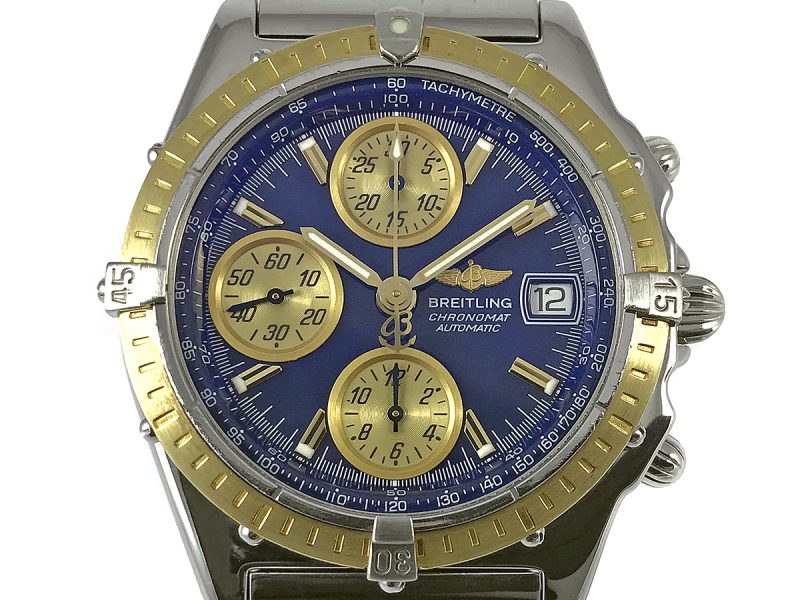 RELOJ Breitling Chronomat Gold & Steel Blue Dial - ref. D130501 - Imagen 11