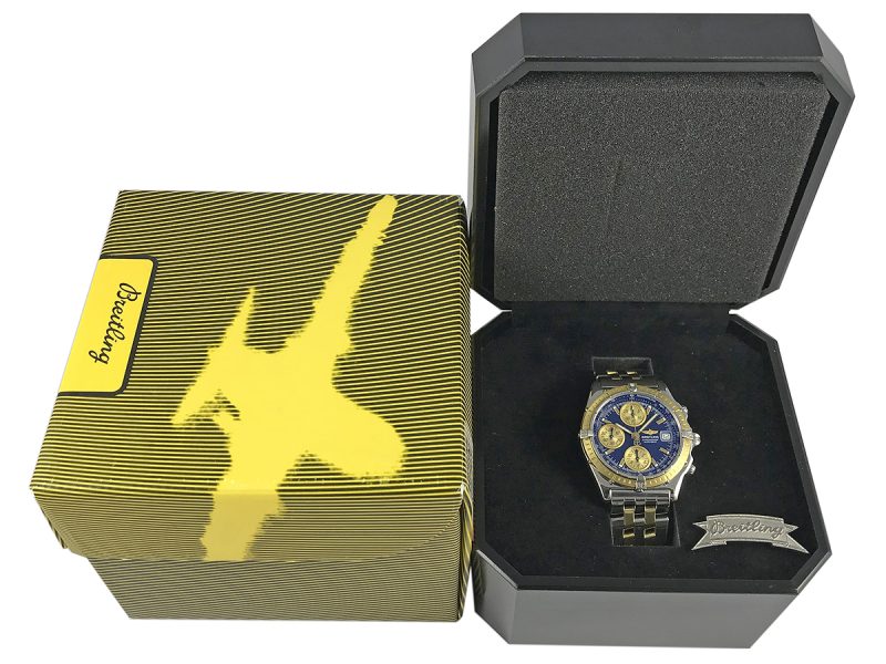 RELOJ Breitling Chronomat Gold & Steel Blue Dial - ref. D130501 - Imagen 12