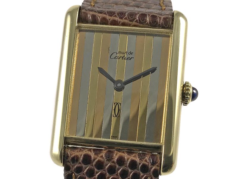 RELOJ Cartier Must De Cartier Tank Manual Gold Plated 925