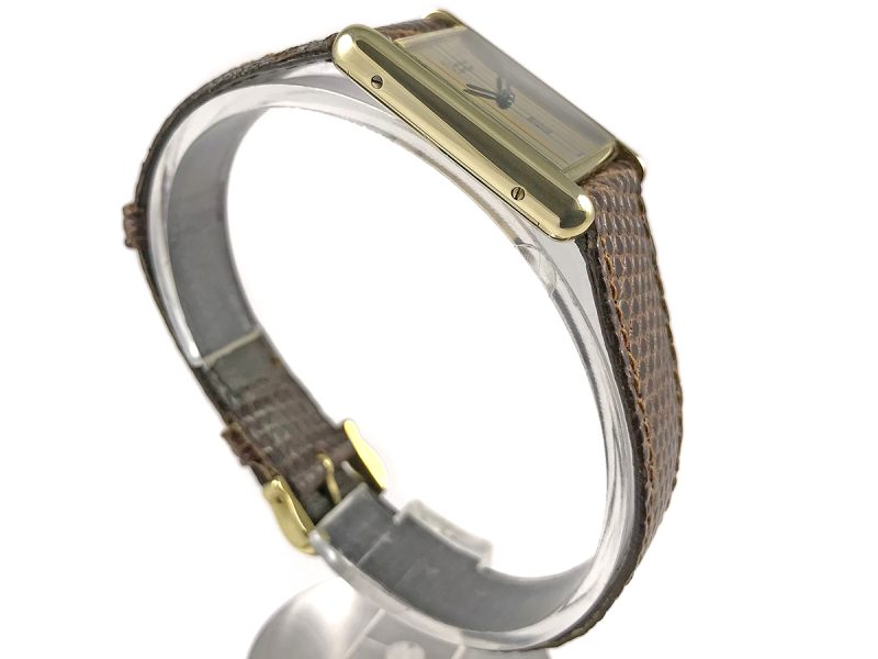 RELOJ Cartier Must De Cartier Tank Manual Gold Plated 925 - Imagen 3