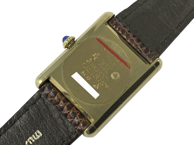 RELOJ Cartier Must De Cartier Tank Manual Gold Plated 925 - Imagen 4