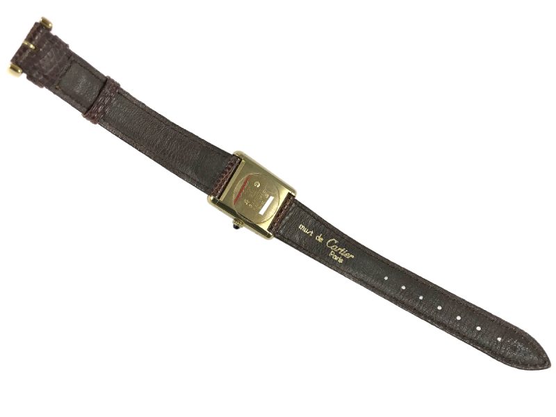 RELOJ Cartier Must De Cartier Tank Manual Gold Plated 925 - Imagen 6