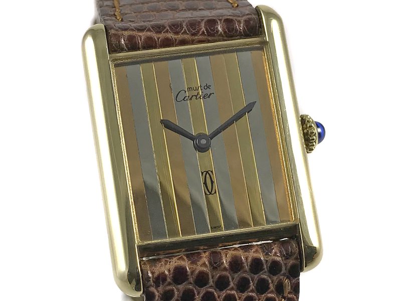 RELOJ Cartier Must De Cartier Tank Manual Gold Plated 925 - Imagen 10