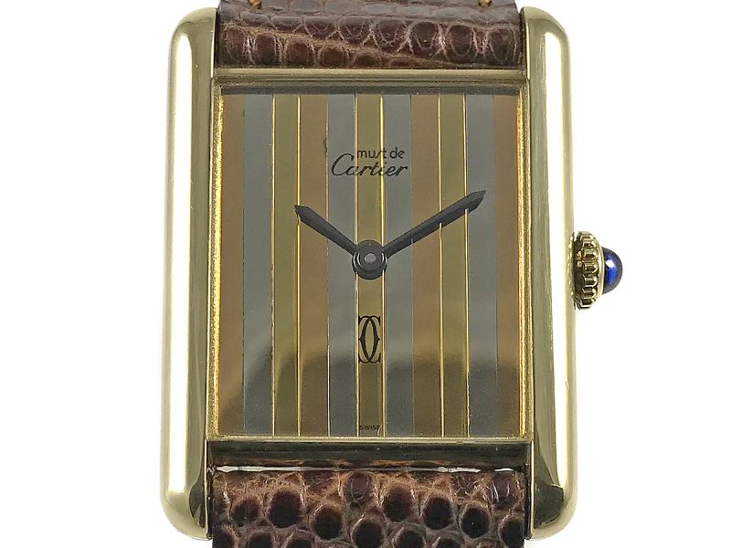 RELOJ Cartier Must De Cartier Tank Manual Gold Plated 925 - Imagen 11