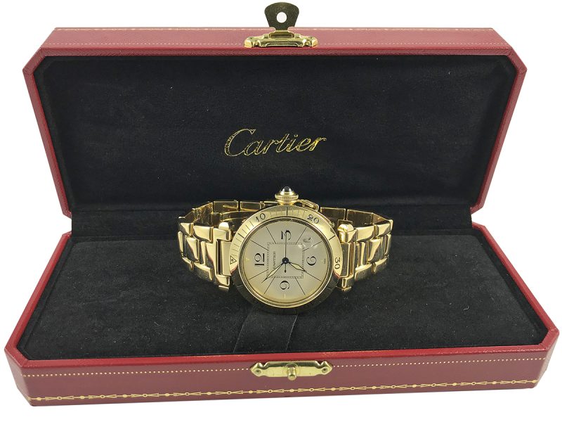 RELOJ Cartier Pasha Yellow Gold 18k - ref. 1989 - Imagen 12