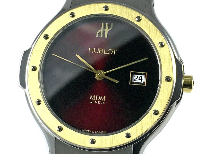RELOJ Hublot MDM Classic Yellow Gold & Steel Red Dial - ref. 1401.2