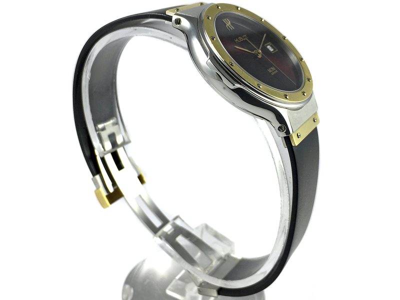 RELOJ Hublot MDM Classic Yellow Gold & Steel Red Dial - ref. 1401.2 - Imagen 3