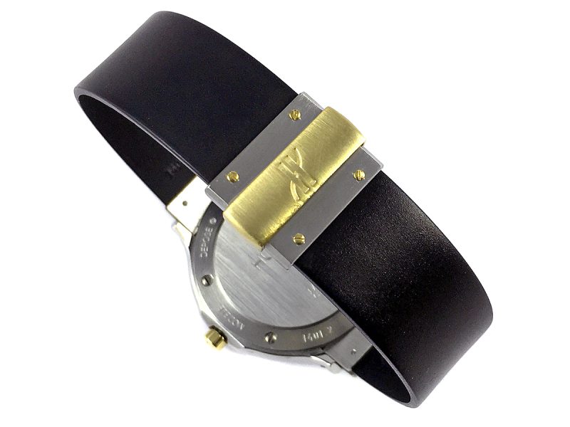 RELOJ Hublot MDM Classic Yellow Gold & Steel Red Dial - ref. 1401.2 - Imagen 5