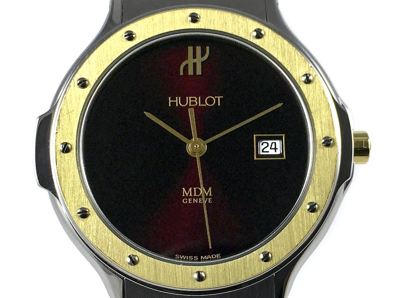 RELOJ Hublot MDM Classic Yellow Gold & Steel Red Dial - ref. 1401.2 - Imagen 12