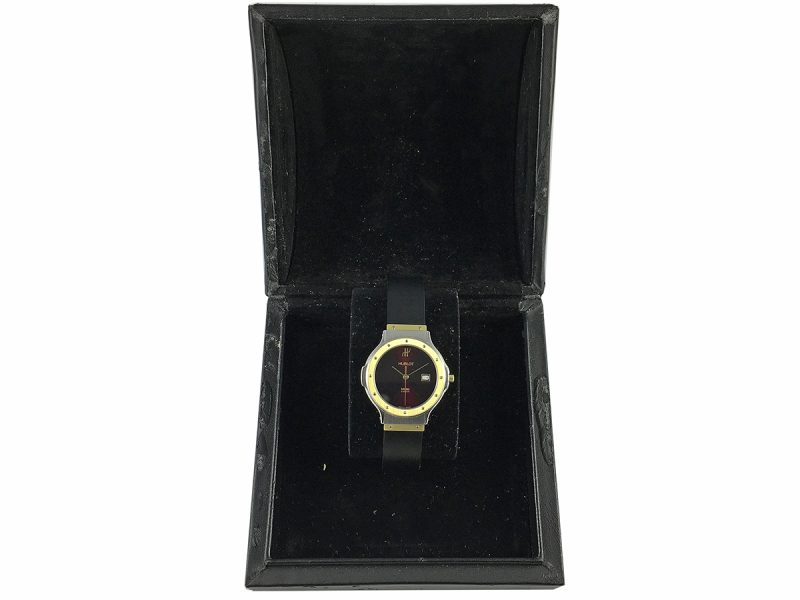 RELOJ Hublot MDM Classic Yellow Gold & Steel Red Dial - ref. 1401.2 - Imagen 13
