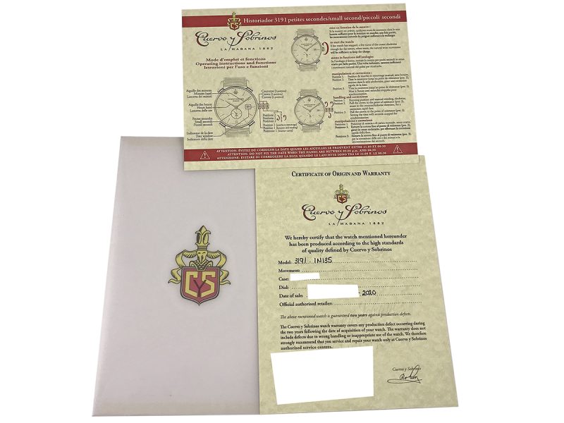RELOJ Cuervo y Sobrinos Historiador Aniversario - ref. 3191.INI35 - Imagen 12