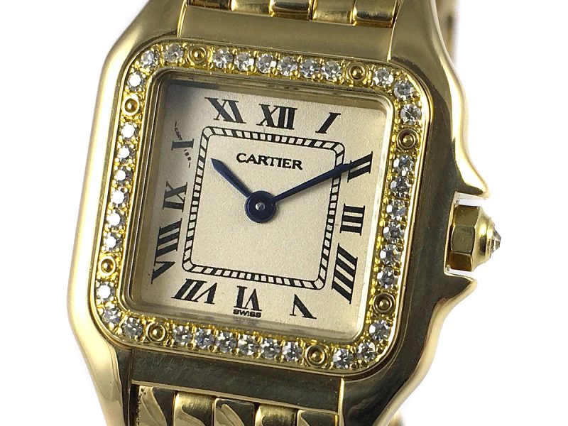 RELOJ Cartier Panthere Yellow Gold & Diamonds Bezel - ref. 128000M