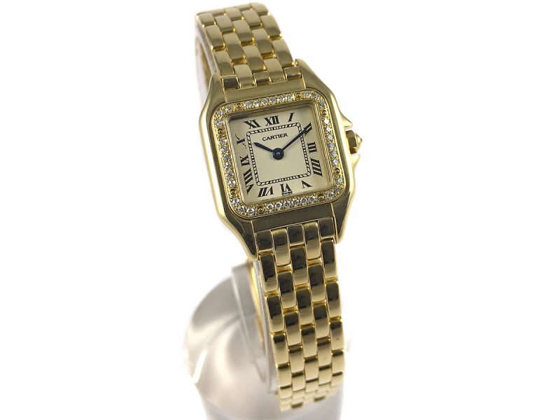 RELOJ Cartier Panthere Yellow Gold & Diamonds Bezel - ref. 128000M - Imagen 7