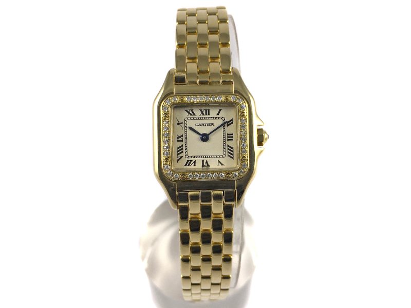 RELOJ Cartier Panthere Yellow Gold & Diamonds Bezel - ref. 128000M - Imagen 8