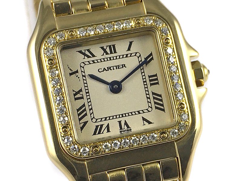 RELOJ Cartier Panthere Yellow Gold & Diamonds Bezel - ref. 128000M - Imagen 10
