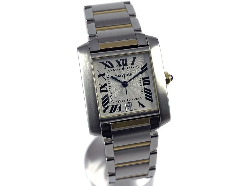 RELOJ Cartier Tank Francaise Yellow Gold & Steel - ref. 2302 - Imagen 7