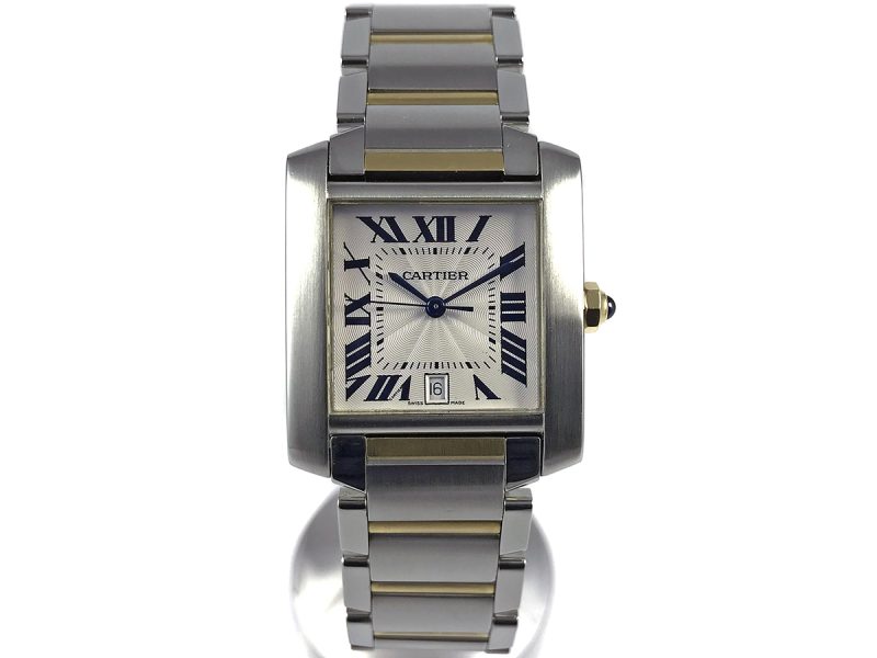 RELOJ Cartier Tank Francaise Yellow Gold & Steel - ref. 2302 - Imagen 8