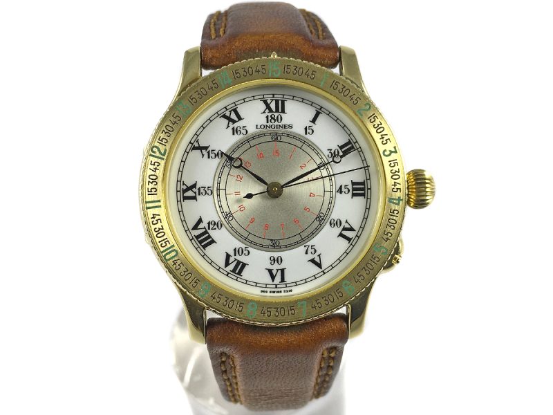 RELOJ Longines Lindberg Hour Angle Yellow Gold - ref. 989.5216 - Imagen 11