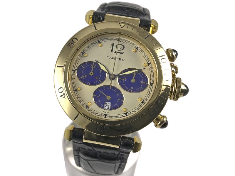 RELOJ Cartier Pasha Chronograph Yellow Gold - ref. 30009 - Imagen 9