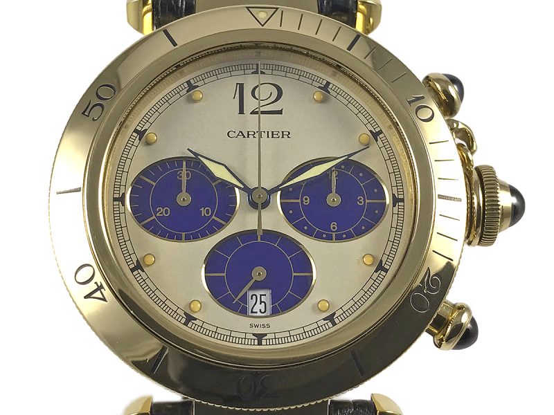 RELOJ Cartier Pasha Chronograph Yellow Gold - ref. 30009 - Imagen 11