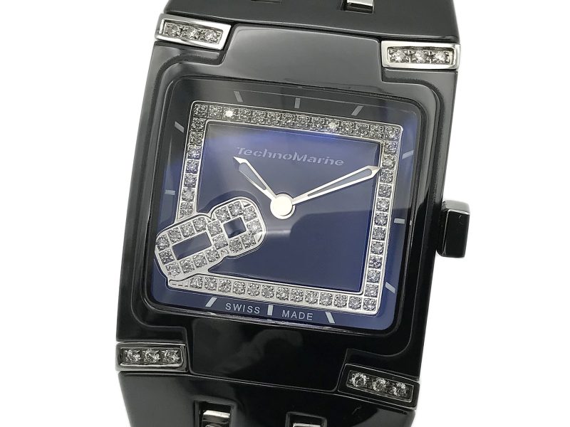 RELOJ TechnoMarine Black Snow Bracelet Diamonds - ref. 308001