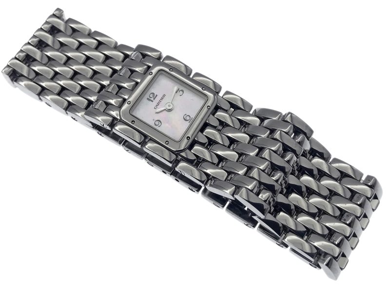 RELOJ Cartier Panthère Ruban Mop Dial Quartz Ladies - ref. 2420 - Imagen 8