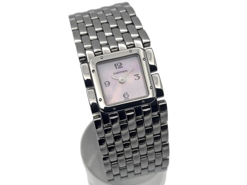 RELOJ Cartier Panthère Ruban Mop Dial Quartz Ladies - ref. 2420 - Imagen 10