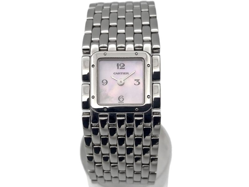 RELOJ Cartier Panthère Ruban Mop Dial Quartz Ladies - ref. 2420 - Imagen 11