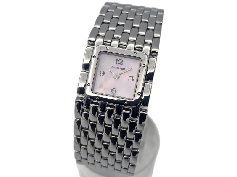 RELOJ Cartier Panthère Ruban Mop Dial Quartz Ladies - ref. 2420 - Imagen 12